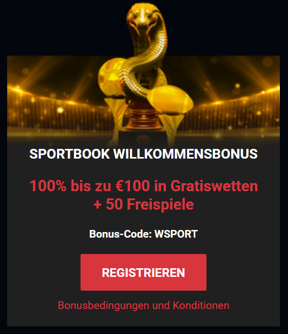 Sportbook Willkommensbonus